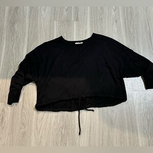 Express Black Women's Cropped Sweatshirt